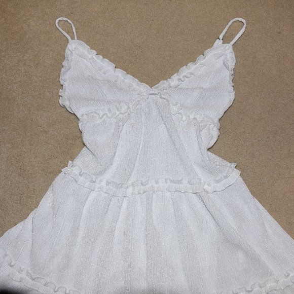 Wild Fable White Ruffled Sundress - Picture 1 of 4